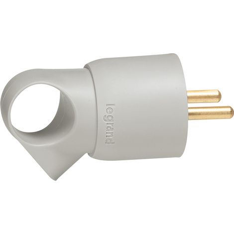 Enchufe portátil Helmo con soporte 2P+Z 16A gris 50105