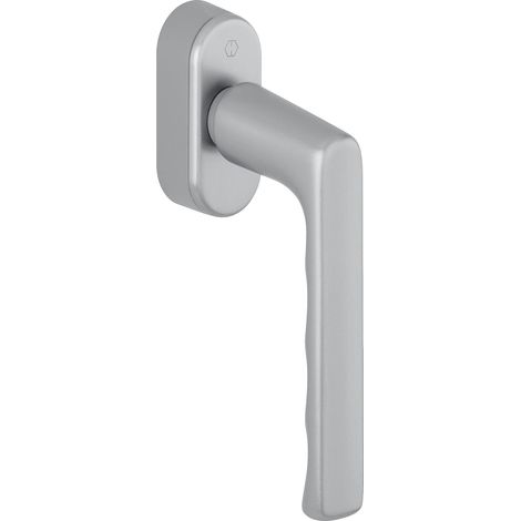 HOPPE HAMBURG - Maniglia per finestra, SecuForte+VarioFit, 90°, 7 x 32-42 mm, inox opaco F31-1, rif. 11701341 (1/4)