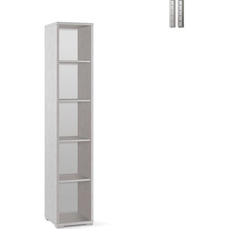 Mobile colonna 4 ripiani h199 l39 p41 cm colore bianco ossido db381k sarmog - Sarmog (1/4)