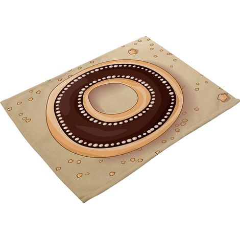 Tapis De Table En Coton Et Lin - Isolation Thermique Et Résistance À L'usure - Pour Salle À Manger Et Cuisine - Lot De 1 (1/2)