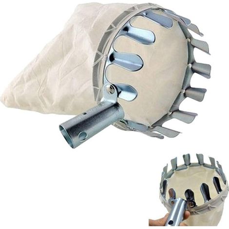 Cueilleurs de Fruits Cueille-Fruits Argent,sans Manche Télescopique en Métal Cueilleurs de Pommes,pour Pommes Poires Orange Outil Pratique Horticole Léger Durable Outils Portatifs de Panier(14cm) GROO (1/5)