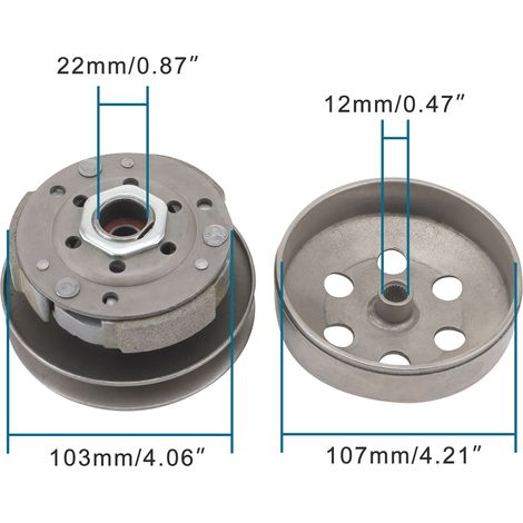 GY6 50 driven wheel assembly engine parts scooter/moped complete clutch assembly (1/4)