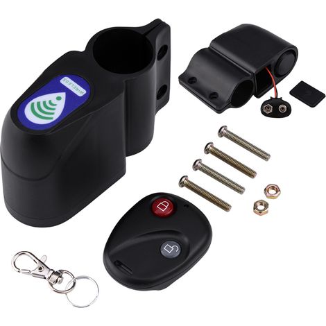 Télécommande sans fil antivol ABS noir avec alarme de vibration et sécurité verrouillage (1/5)