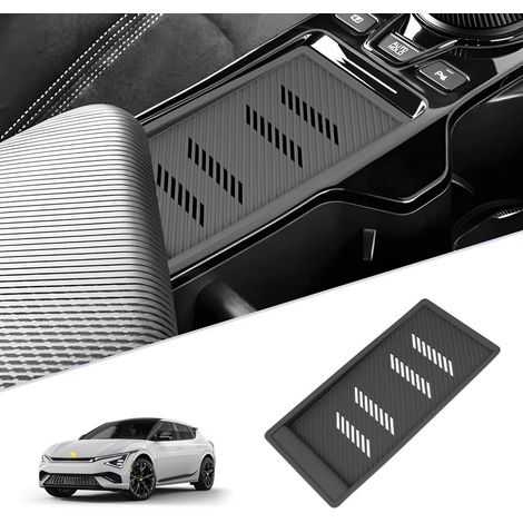 Tapis antidérapant pour Kia EV6 2022-2025 Console centrale Bac de chargement Caoutchouc
