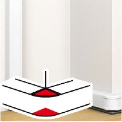 Angle extérieur pour goulotte à clippage direct Mosaic 50x80mm blanc LEGRAND 075631 (1/2)