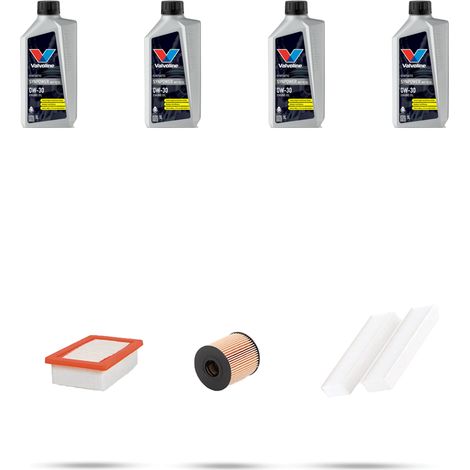 Kit tagliando 3 FILTRI e 4L OLIO compatibile con Peugeot 5008 II (P87) 1.6 PureTech 133kw dal 2018 (1/5)