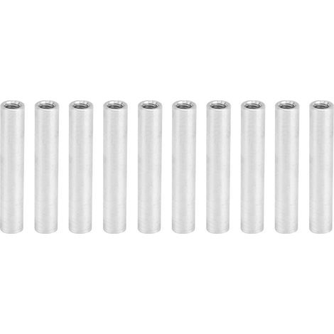 Kit de 10 entretoises rondes en alliage d'aluminium, filetage femelle, longueur 40 mm, entretoises M4 x 0,7 mm (1/5)