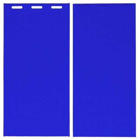 2pcs Beeswax Sheet Mold 5.4mm Reusable Silicone Beeswax Foundation Keeping Bees 37.5x21CM Dark Blue (1/5)