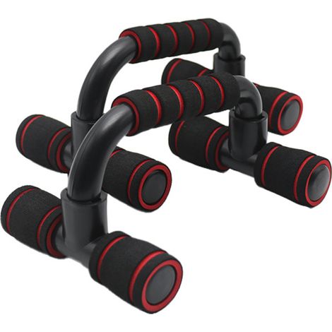 Push Up Bars - 20 cm Hauteur - Grip En Mousse Antidérapant - Structure Métallique Renforcée - Pour Entraînement Haut Du Corps - Lot De 2 (1/5)