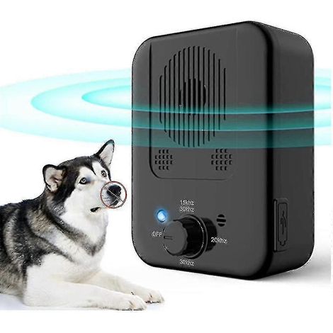 Dispositif anti-aboiements à ultrasons pour animaux de compagnie, outil de dressage et de contrôle des aboiements de chiens. (1/4)