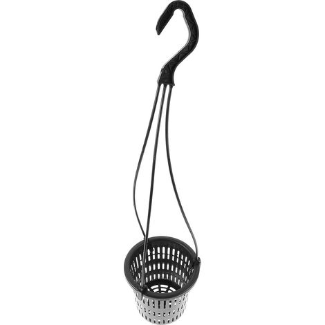Pot suspendu noir HEALLILY pour orchidées et plantes, design en plastique (1/5)