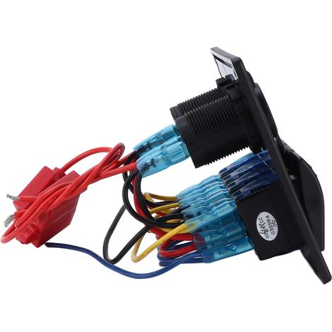 4-Wege-Wippschalter mit LED, wasserdicht nach IP65, für Autos, LKWs, Boote und 12-24V-Umbauten (1/5)