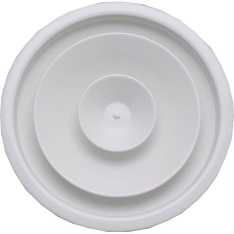 Diffuseur circulaire à jet réglable, blanc, D raccord 400 mm S&P (UNELVENT) 854120