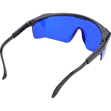 Lunettes de détection de balles de golf avec verres teintés bleus et étui de protection