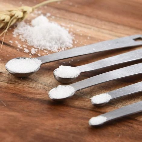 5 Cuillère à mesurer,Acier inoxydable,Échelles gravées,Design porte-clés,Cuisine liquide solide (1/4)