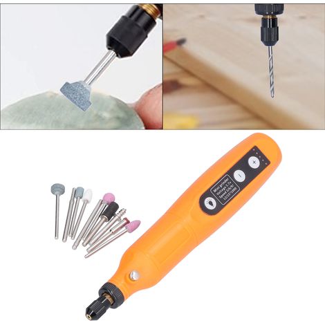 Akku-Rundschleifer-Set, 3,7-V-Minischleifer, 5 Geschwindigkeitsstufen, mit LED-Arbeitsleuchte (1/5)