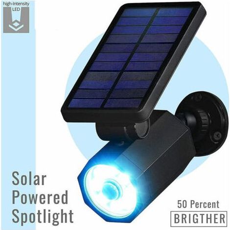 Lampes solaires à LED Bionic Spotlight Deluxe Spot à énergie solaire avec détecteur de mouvement extérieur étanche résistant au gel éclairage extérieur de cour 25 pieds (1/5)