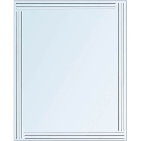 Showerdrape Kensington Wall Mounted Diamond Cut 60 x 45cm Bathroom Mirror (1/3)