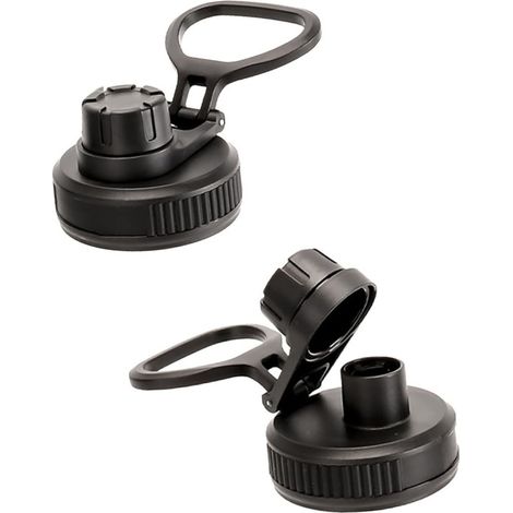 Couvercles de rechange pour bouteilles d'eau : compatibles avec les gobelets de 710 ml, 950 ml et 1,2 L. Sans BPA, étanches et anti-poussière. Poignée de transport pratique. (1/5)
