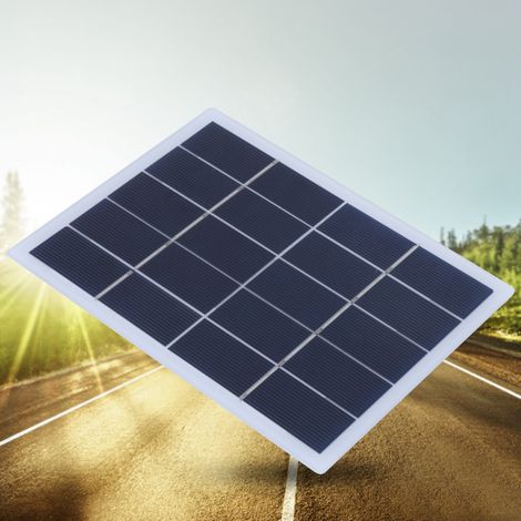 Panneau solaire polycristallin 3W 5V pour projets DIY, recharge de batteries et téléphones portables (1/5)