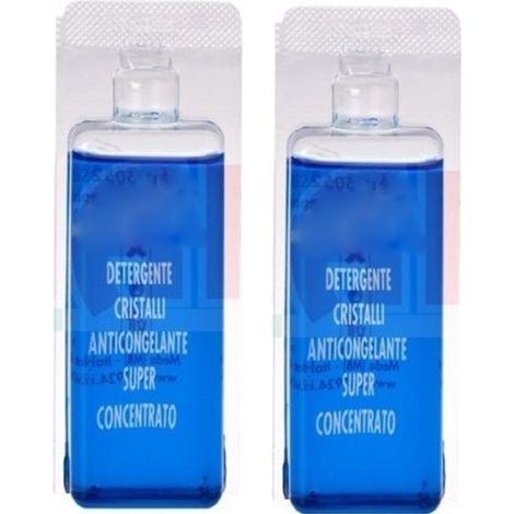2 Pz. Monodose Liquide 50ml Lave-vitre Antigel Concentré Nettoyant Voiture