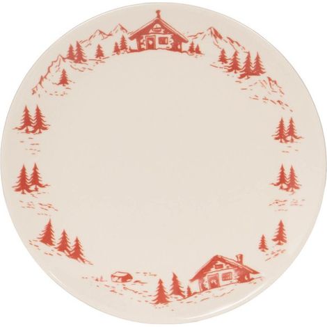 Table Passion - Assiette plate Alpages rouge 27 cm (lot de 6) (1/3)