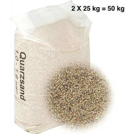 Sable Quartz Filtre Piscine 50 kg. LIVRAISON GRATUITE. Granuilométrie 1,0-1,6 mm (1/5)