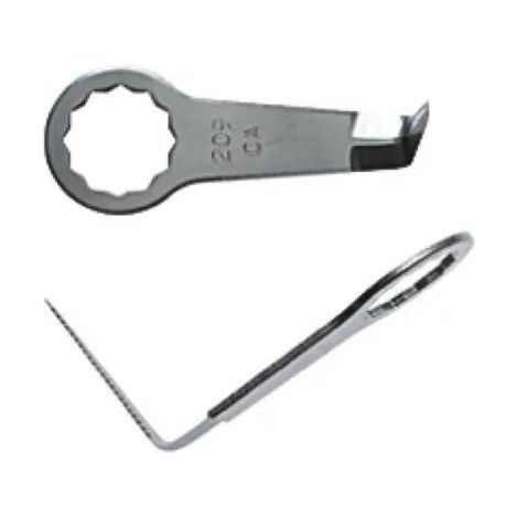 Fein Pack de 2 Cuchillas Forma L 38 mm Plata
