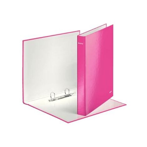 LEITZ CARPETA WOW ANILLAS MIXTAS 2X25 MM A4+ CARTÓN FORRADO PLASTIFICADO FUCSIA