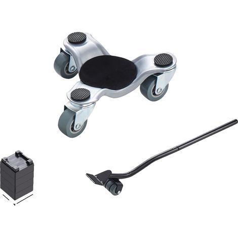 Chariots de déménagement, roulettes pivotantes triangulaires, capacité de charge ultra-forte, 4pcs (1/2)