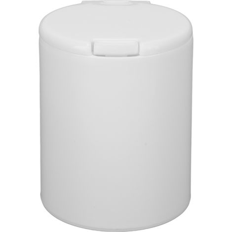 Distributeur de cotons en coton rond, petit et léger, à pression anti-poussière et à fermeture hermétique. Boîte de rangement pour cotons en coton. (1/5)