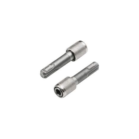 Adaptateur porte-embout SDS-Plus 6,35mm (1/4'') 2 Pièces Tige hexagonale Foret support convertisseur Adaptateurs de Tige Ronde à Tige Hexagonale pour forets à Percussion marteaux (1/5)