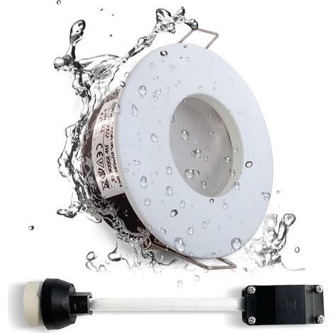 plafonniers encastrés à LED étanches IP65 pour salle de bain et cuisine (ampoule non incluse) en aluminium moulé sous pression Lot de 1 (1/5)