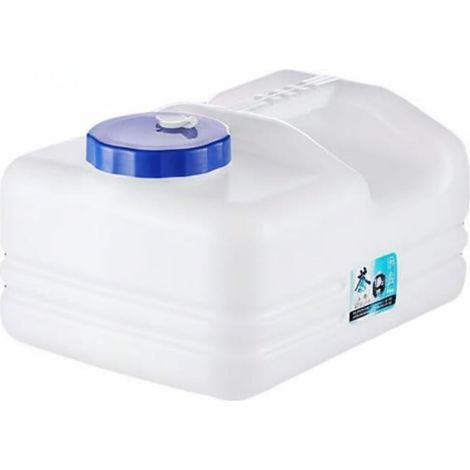 Contenedor de almacenamiento doméstico con asa resistente, amplia abertura para facilitar la limpieza, gran capacidad, forma práctica para armarios, apto para almacenar agua, para uso doméstico y de o (1/5)