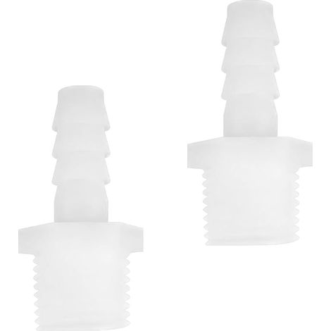 Lot de 2 Raccords Réducteurs de Tuyau en Plastique, 10mm OD Cannelé x G1/2 Mâle, Adaptateur de Connecteur pour Aquarium Fish Tank (1/5)