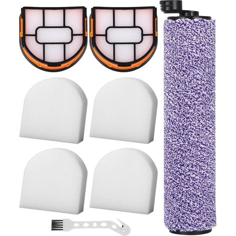 Cepillo giratorio y filtro de repuesto para aspiradora Shark AW201, WD201, WD101 y WD100. Incluye: 1 cepillo giratorio, 1 cepillo de limpieza, 2 filtros, 4 filtros de algodón.