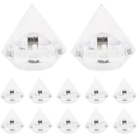 Lot de 12 boîtes à bonbons en forme de diamant, en plastique, pour emballer des sucreries. Boîtes à bonbons créatives et adorables, parfaites pour les fêtes à la maison.-77cm