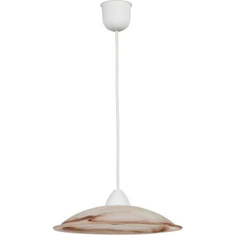 LAMPADA SOSP DUNA 30 1XE27 ALABASTRO TABACCO