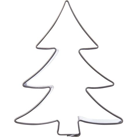 Cortador de galletas de acero con forma de árbol de Navidad de 6,7 cm (1/3)