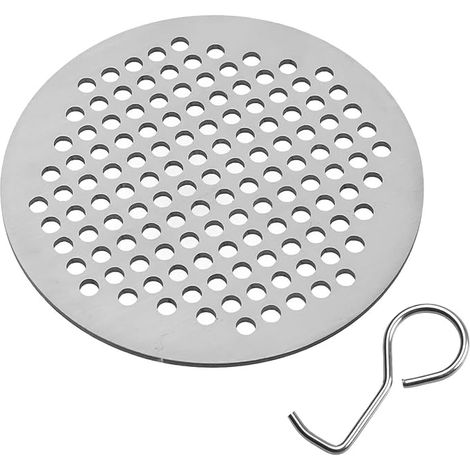 Colador de desagüe redondo de acero inoxidable para ducha - Colador de fregadero para baño y cocina (9 cm) (1/5)