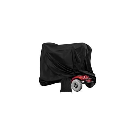Housse de protection imperméable pour scooter de mobilité 190D ultra-résistante avec sac de rangement, anti-poussière, anti-pluie, anti-neige et anti-UV, avec cordon élastique au bas (140 x 66 x 91 cm (1/5)