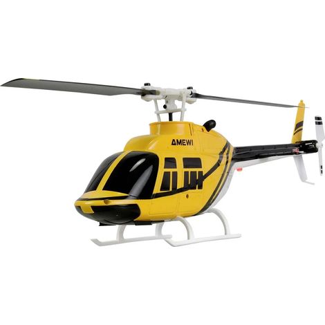[NEUWERTIG] B-Ware Amewi Rc Hubschrauber Helikopter Bell 206 Modell Flugzeug Auto Start Landung