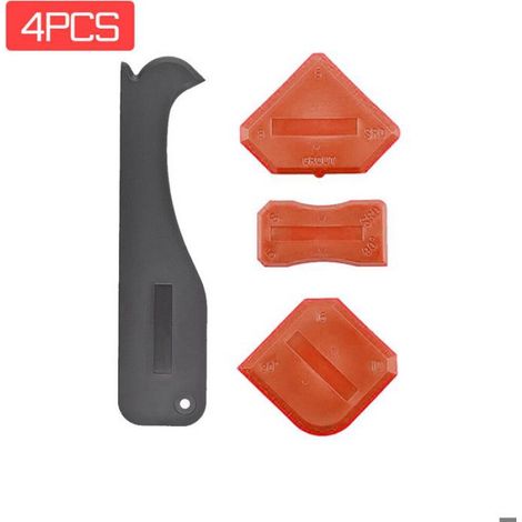 Dissolvant de mastic en Silicone 5 en 1,grattoir lisse,finition de calfeutrage,Kit de coulis,outils pour enlever - MULTI[E3105]