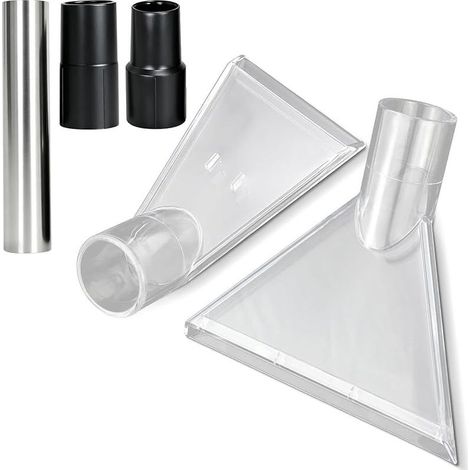 2 x Vacuum Cleaner Nozzle, Vacuum Cleaner Nozzle, Car Vacuum Cleaner Nozzle Brush Vacuum Cleaner Tips Transparent Adapter (1/4)