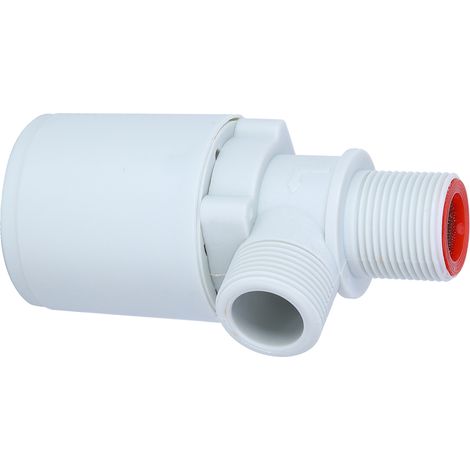Vanne de contrôle automatique du niveau d'eau 3/4 pouce, vanne à bille flottante en plastique pour entrée supérieure, convient aux réservoirs d'eau, châteaux d'eau et piscines. (1/5)