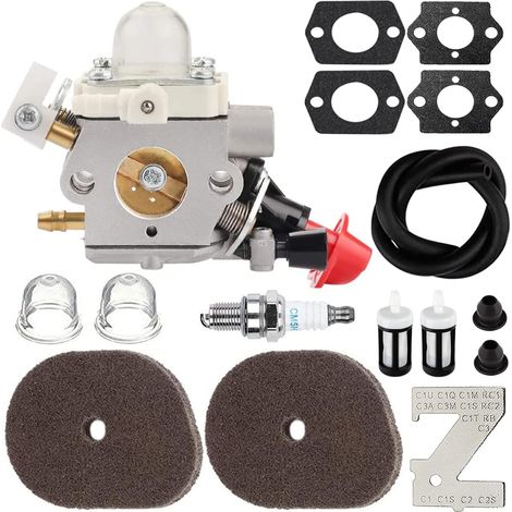 1 Carburateur, Filtre à air, Bougie pour Stihl FS40 FS50 FS56 FS70, Kit réparation débroussailleuse