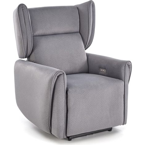 Sillón reclinable Houston 1978, Gris, 91x83x91cm, Tapiz