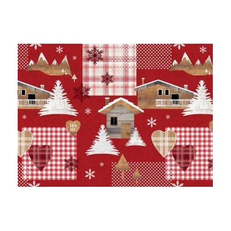 TOVAGLIATO NATALE PVC "JOY BAITA" H140CM 25MT DIS 337