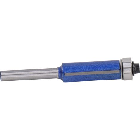 Fraise à chanfreiner bleue professionnelle, robuste et stable, pour le travail du bois, queue de 6 mm, 6 x 1/2 x 30 (1/5)