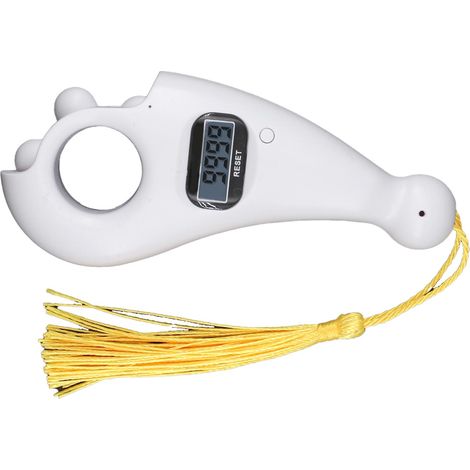 Compteur de perles de prière numérique électronique portable et rotatif, blanc (1/4)